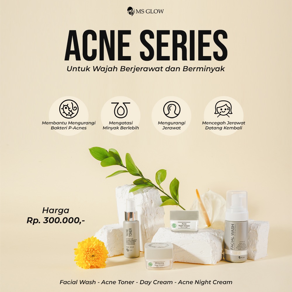 Paket Kosmetik Ms Glow - Acne Series